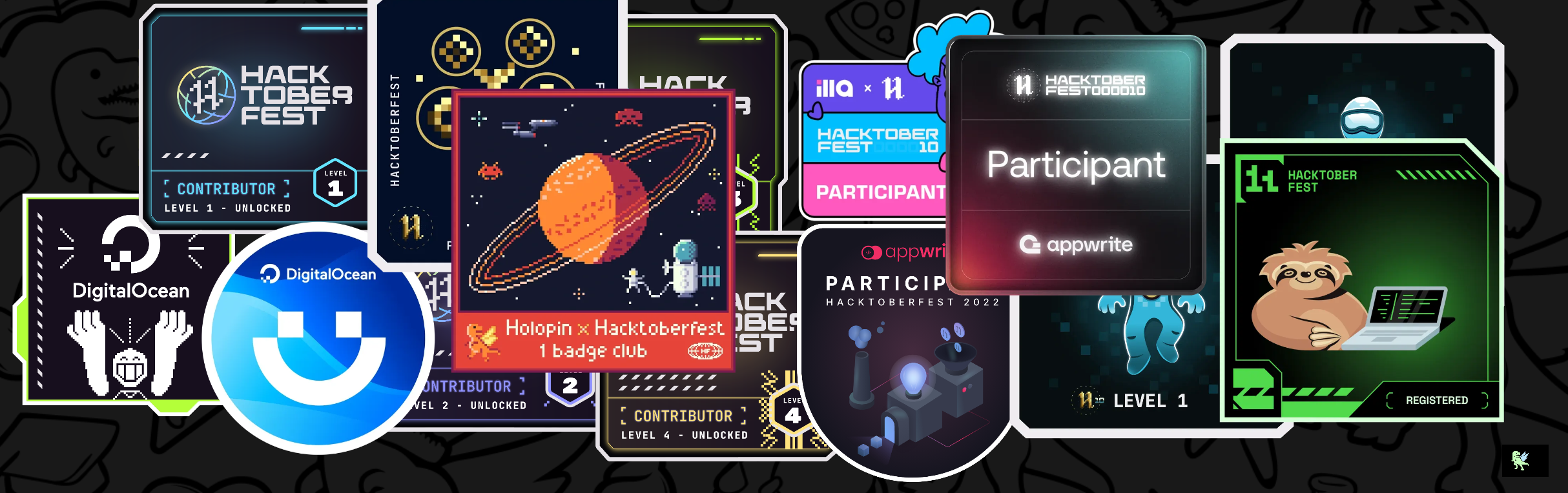An image of @_lucas_honda's Holopin badges, which is a link to view their full Holopin profile