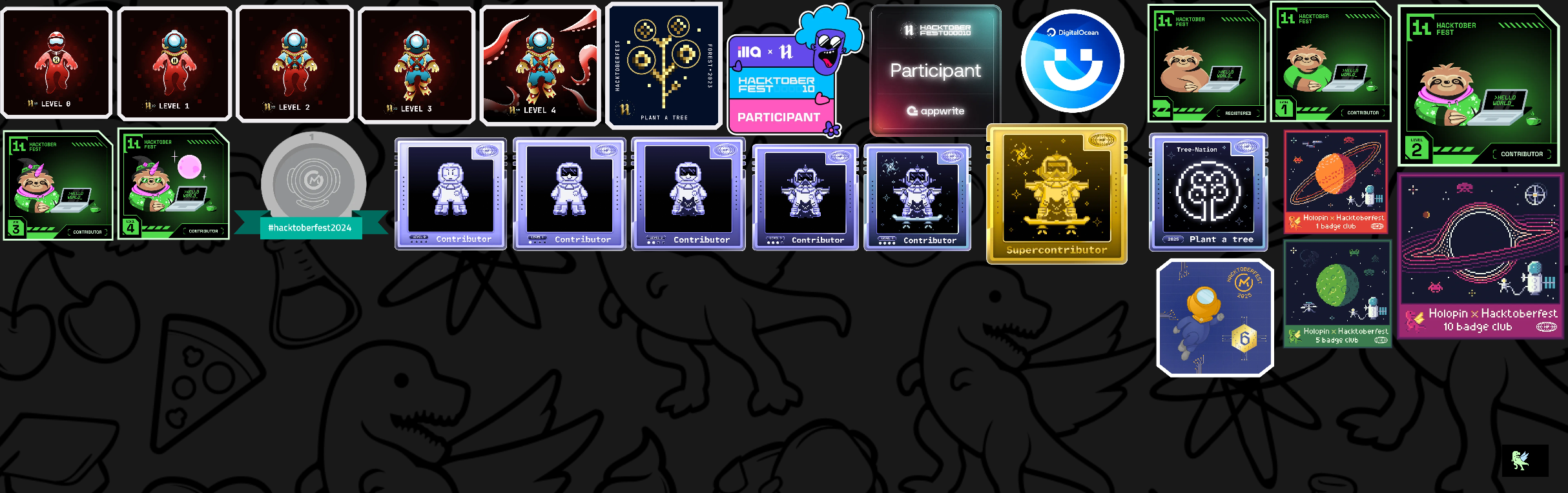 An image of @adiati981's Holopin badges, which is a link to view their full Holopin profile