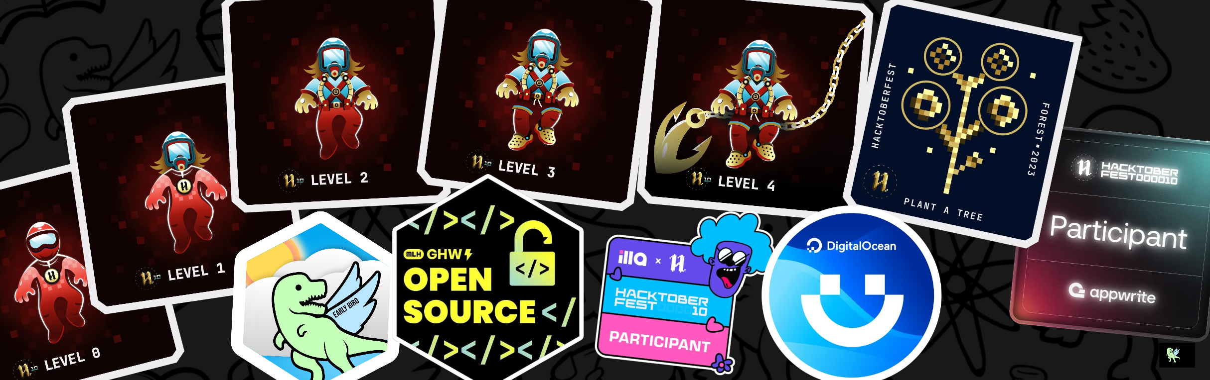 An image of @aggarwaltanushree's Holopin badges, which is a link to view their full Holopin profile