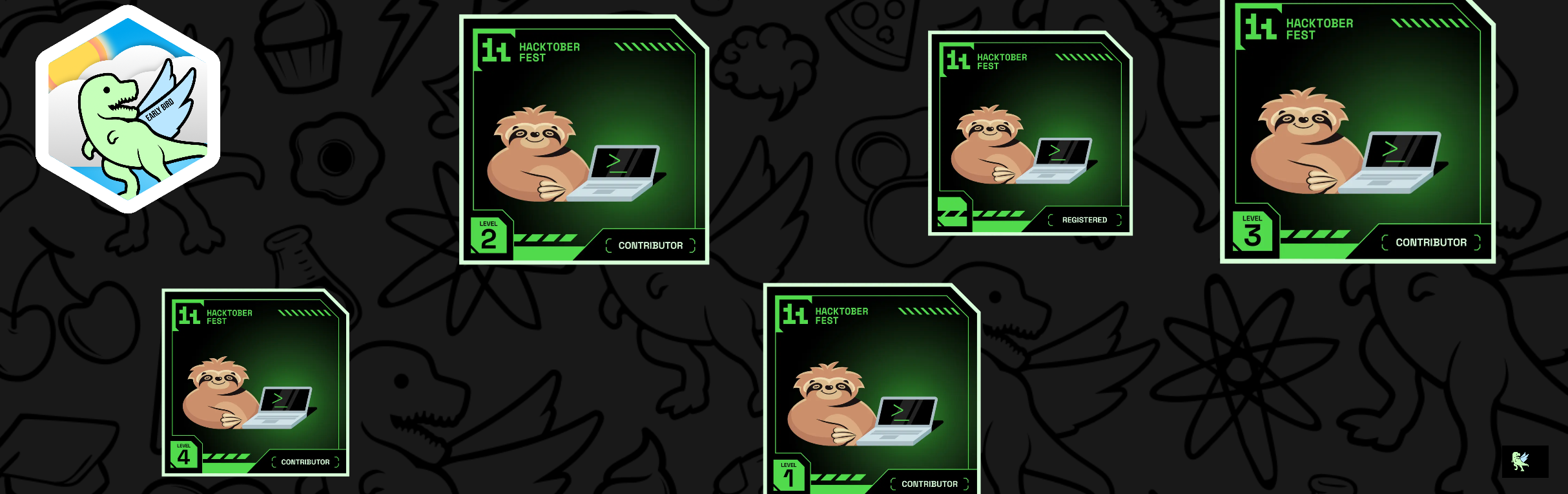 An image of @blacksujit's Holopin badges