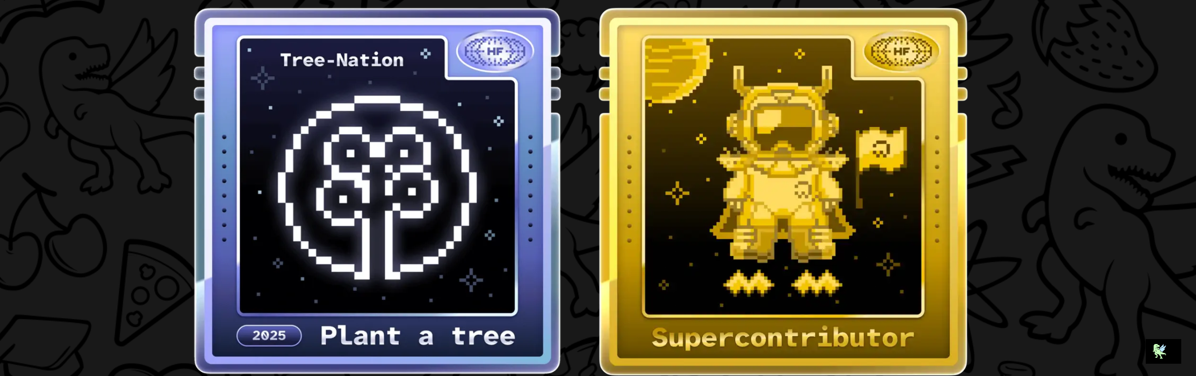 An image of @bugelseif's Holopin badges, which is a link to view their full Holopin profile