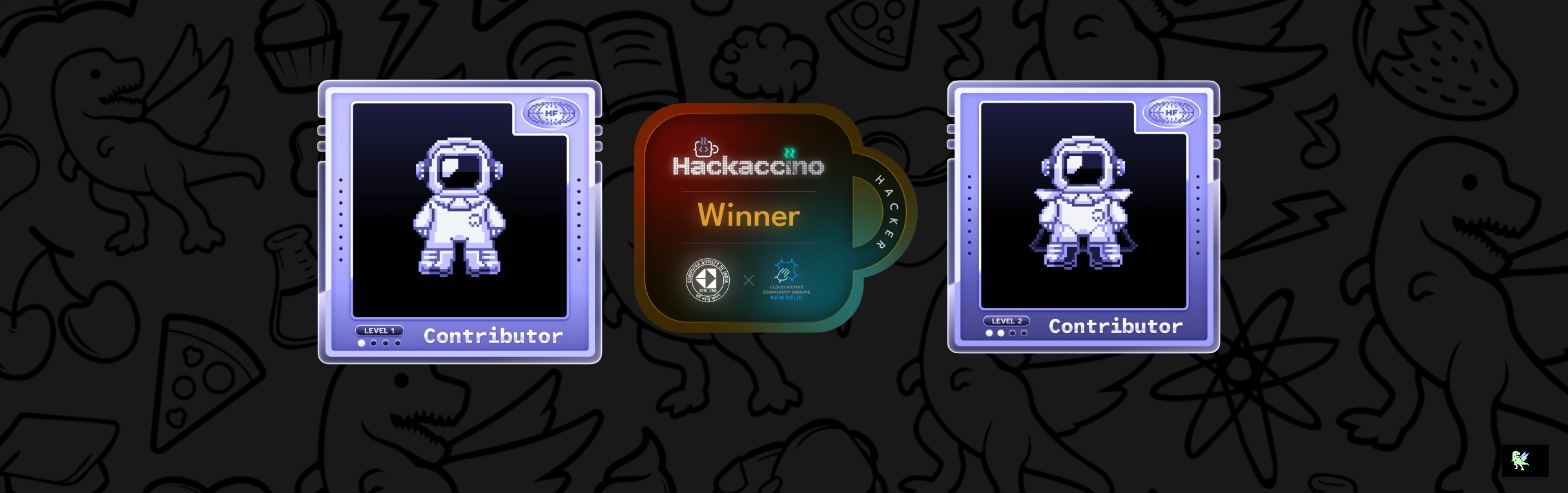 An image of @coderisshi25's Holopin badges, which is a link to view their full Holopin profile