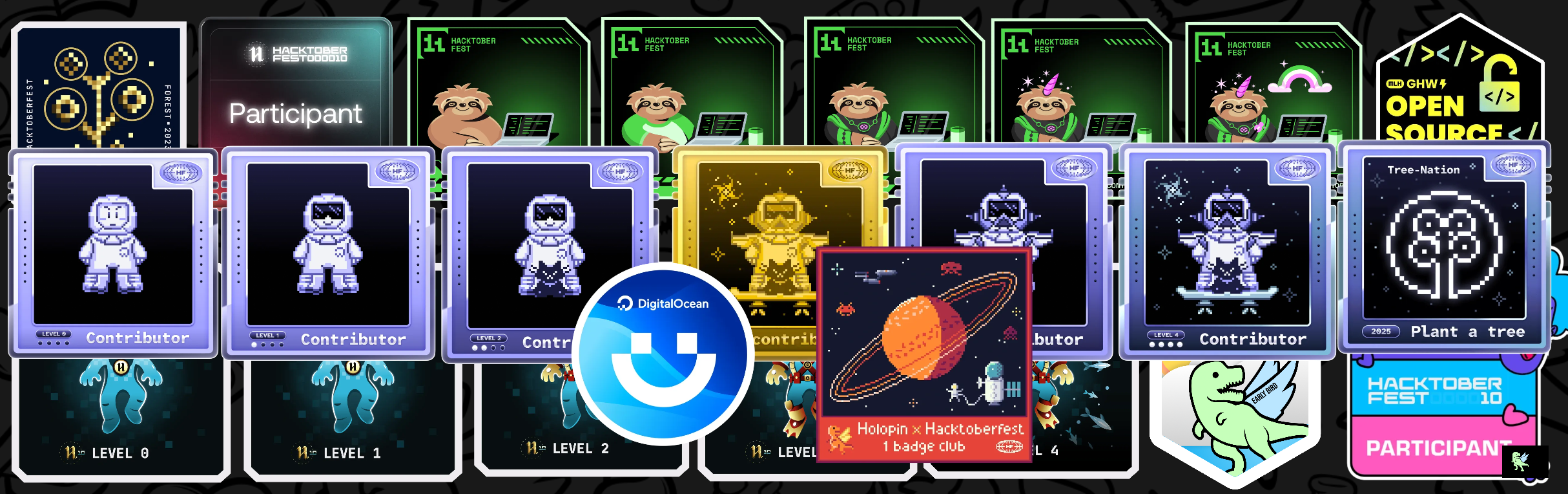 An image of @gyansingh's Holopin badges, which is a link to view their full Holopin profile