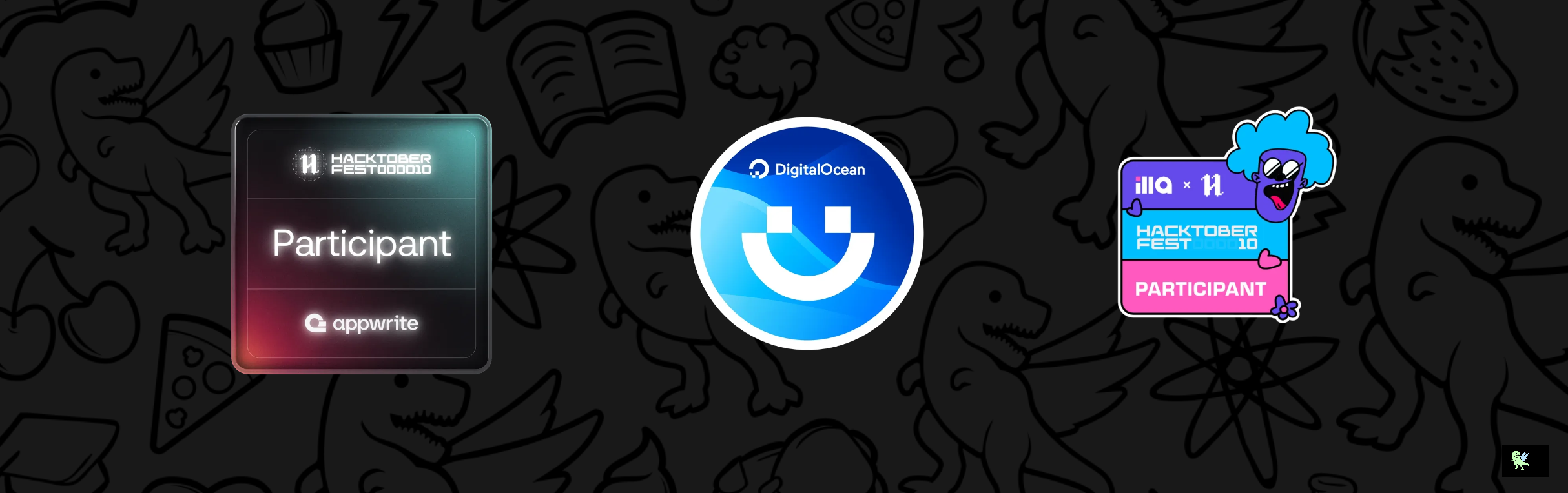 An image of @hoangit's Holopin badges, which is a link to view their full Holopin profile