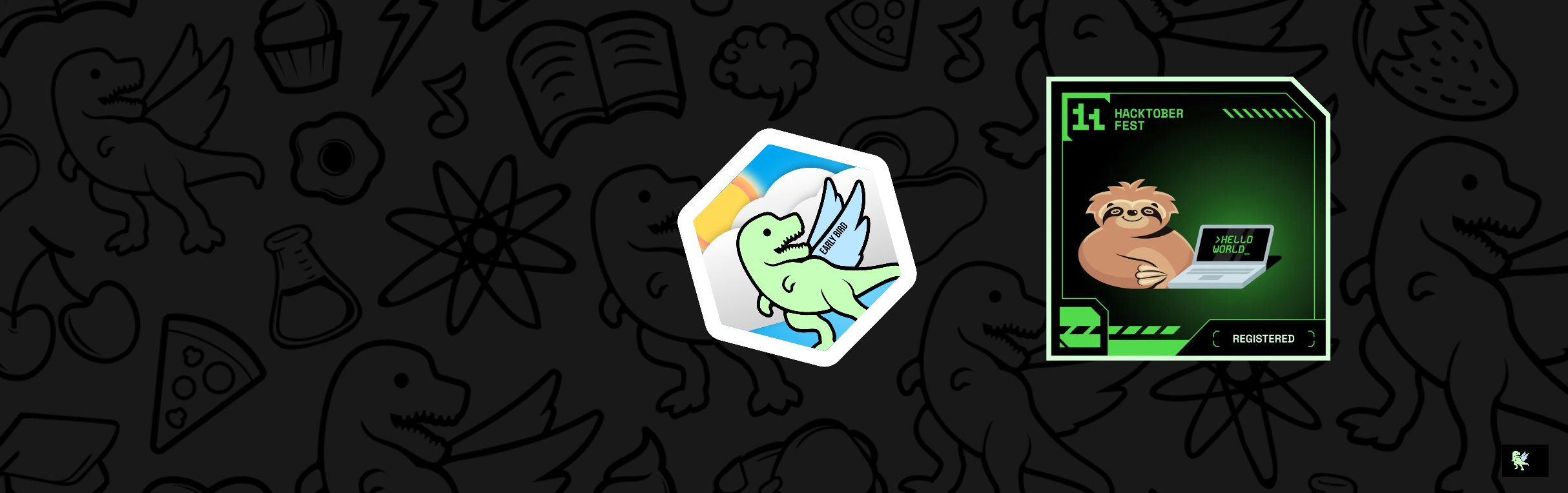 An image of @holymaiden's Holopin badges, which is a link to view their full Holopin profile