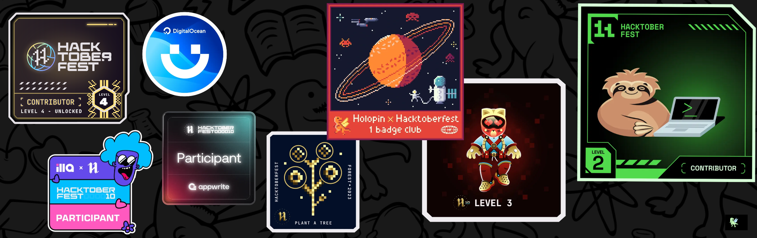 An image of @ievangelist's Holopin badges, which is a link to view their full Holopin profile