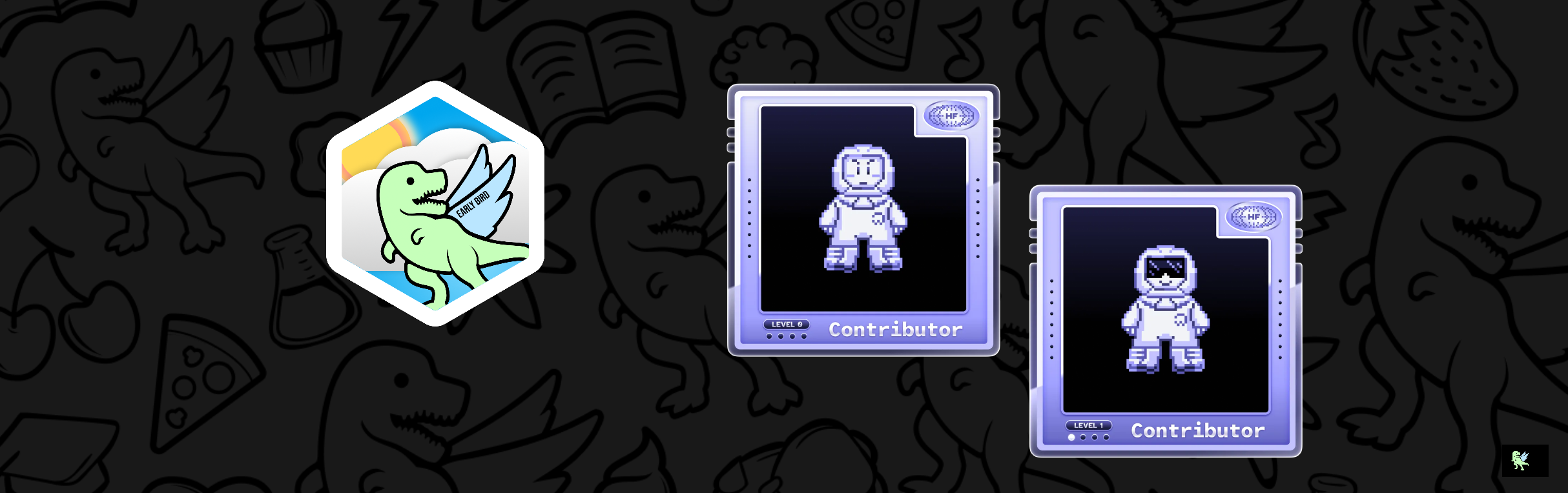 An image of @indra87g Holopin badges, which is a link to view their full Holopin profile