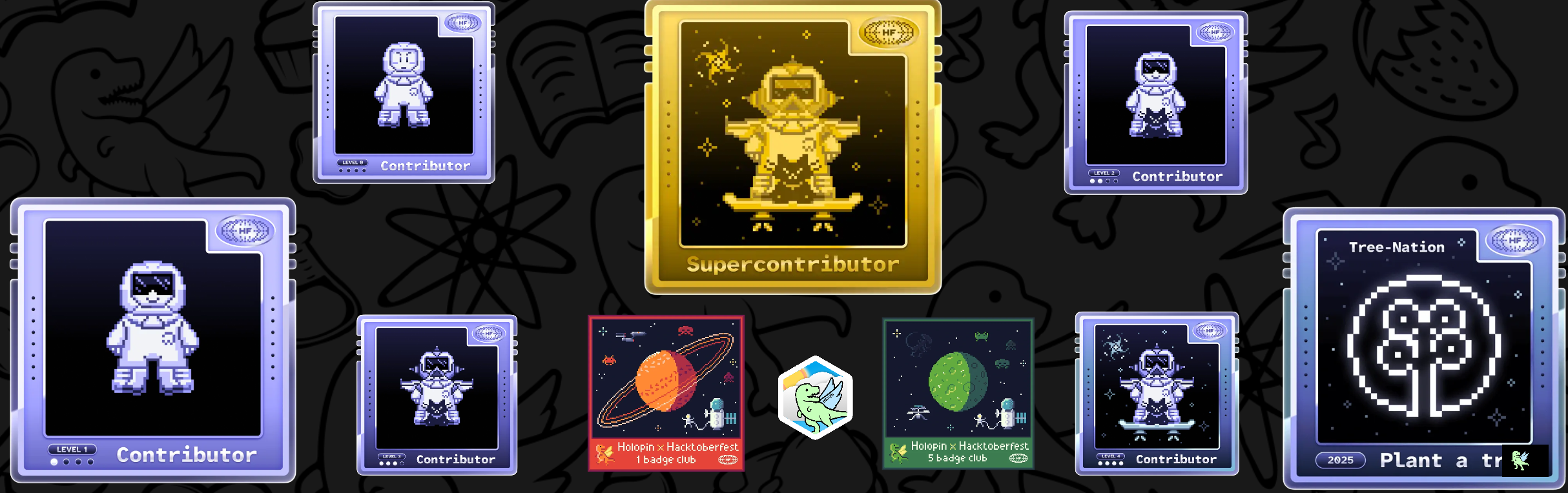 An image of @kaifansariw's Holopin badges, which is a link to view their full Holopin profile