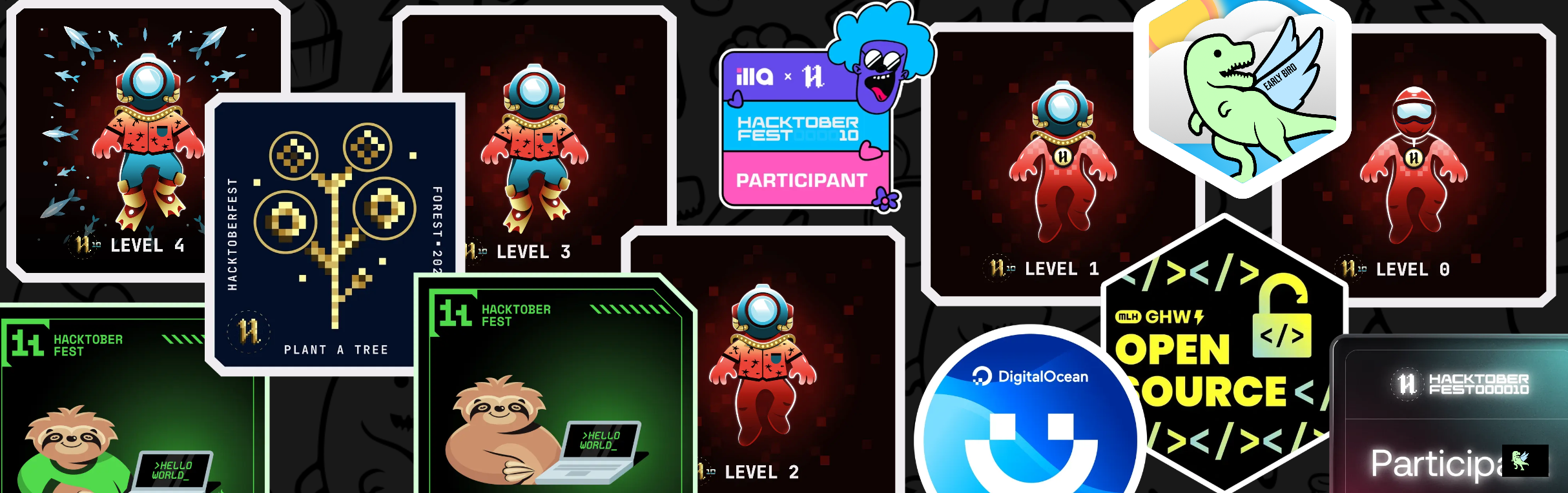 An image of @killer2op's Holopin badges, which is a link to view their full Holopin profile