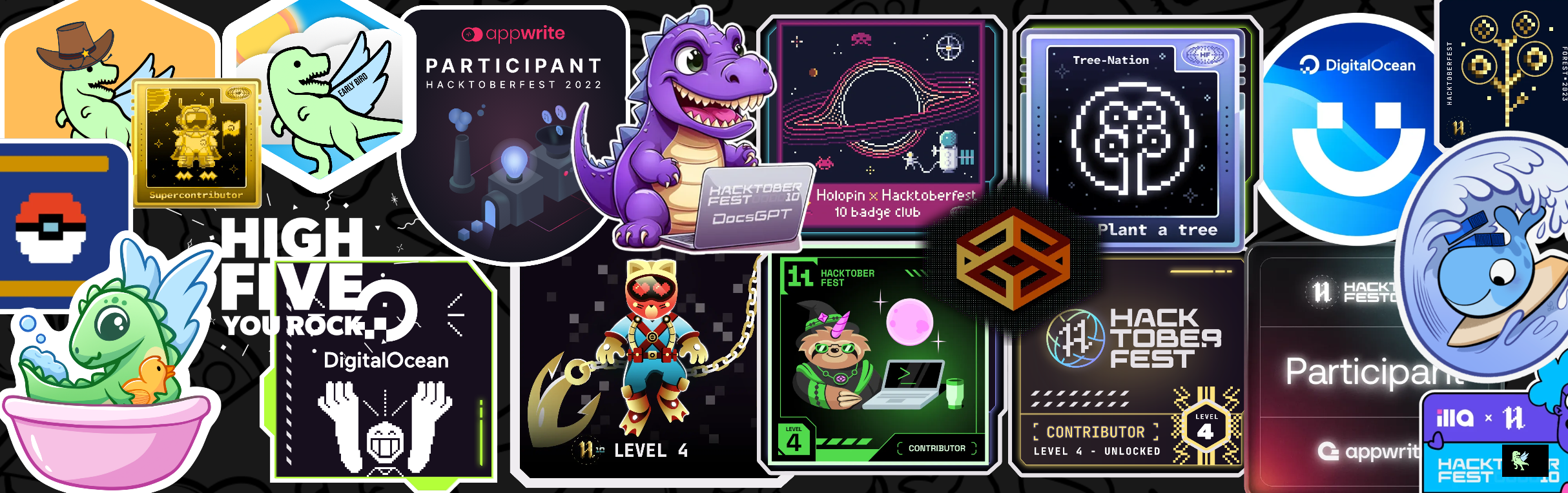 An image of @mishmanners's Holopin badges, which is a link to view their full Holopin profile