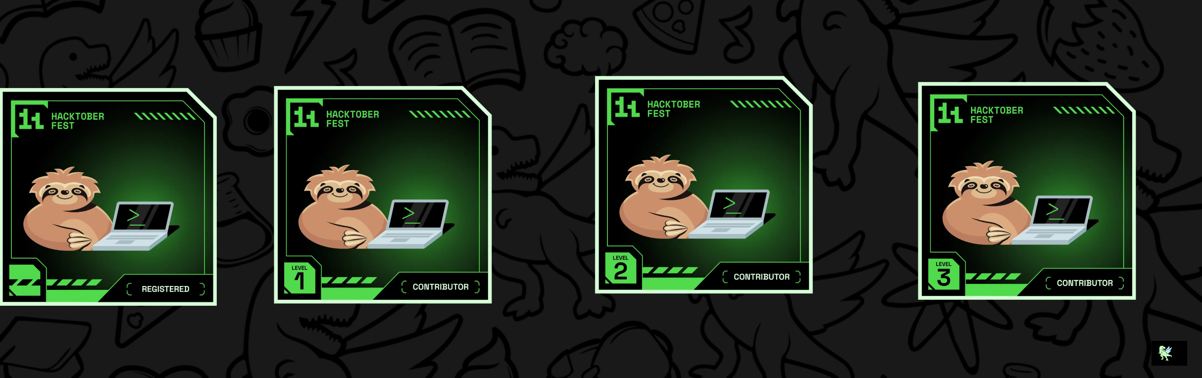 An image of @nishantsinghhhhh's Holopin badges, which is a link to view their full Holopin profile