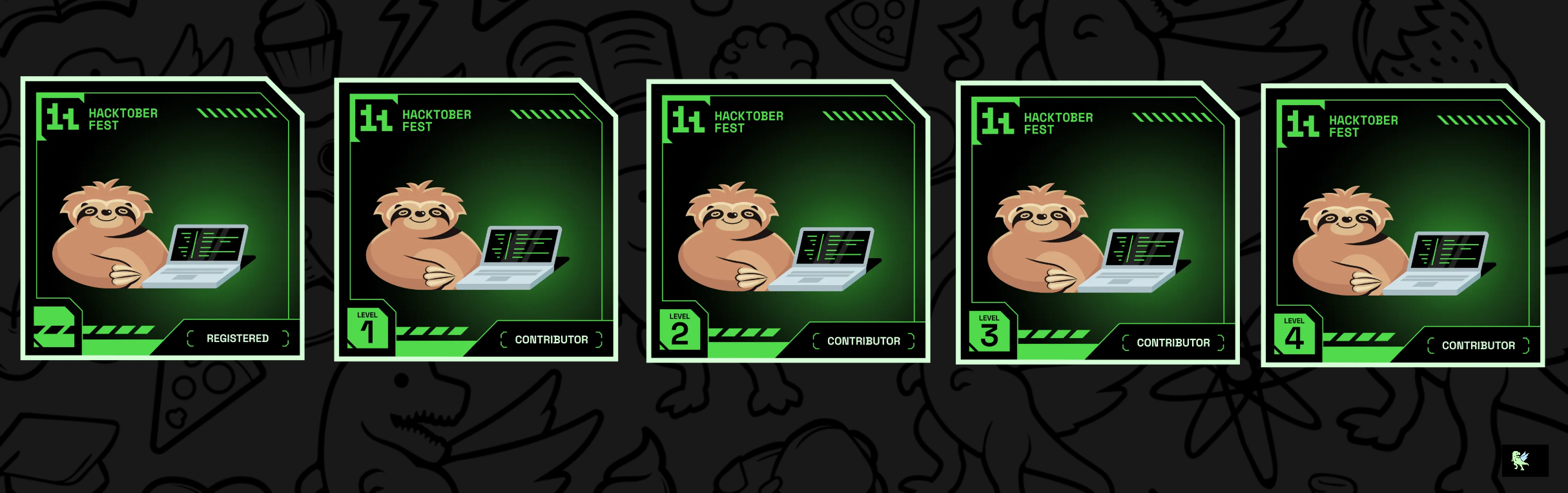 An image of @pratyuxh's Holopin badges, which is a link to view their full Holopin profile