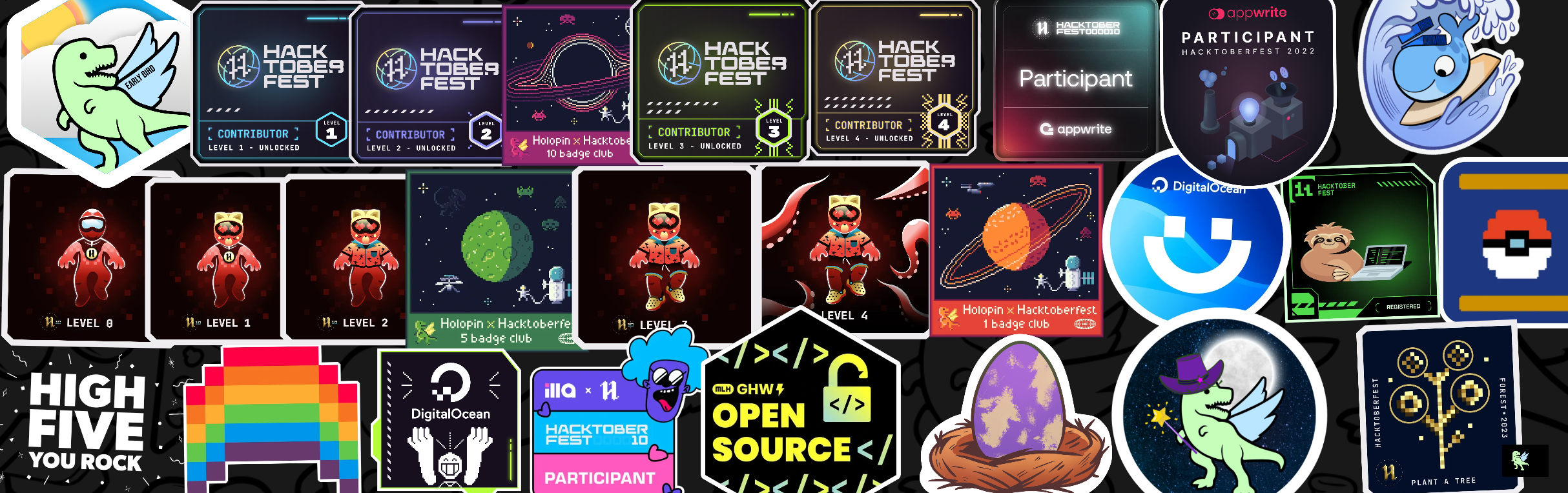 rishabhdhawad's Holopin badges