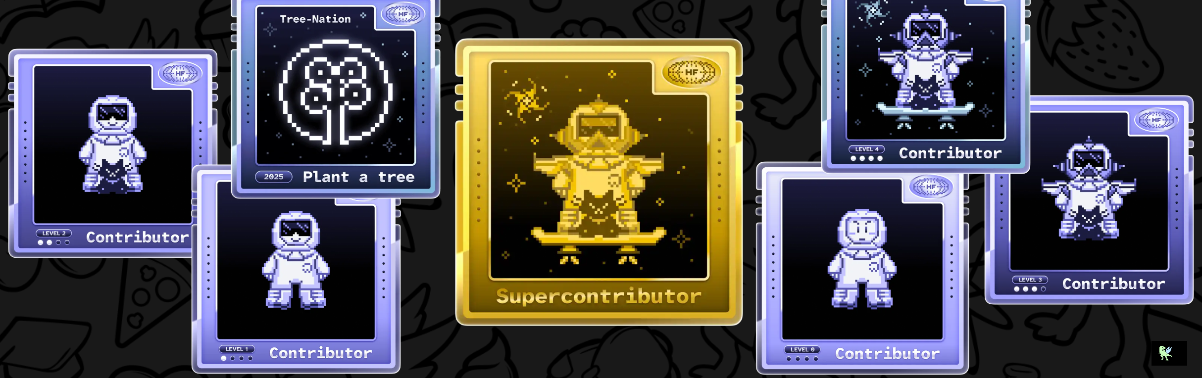 An image of @rushabhcodes's Holopin badges, which is a link to view their full Holopin profile