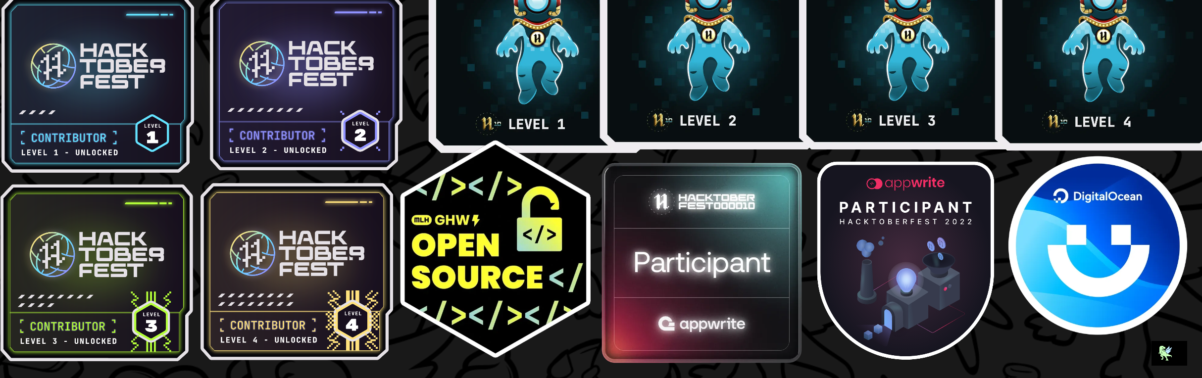 An image of @samipak458's Holopin badges, which is a link to view their full Holopin profile