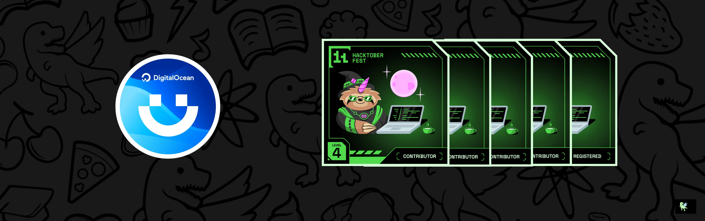 An image of @sauravsreejith's Holopin badges, which is a link to view their full Holopin profile