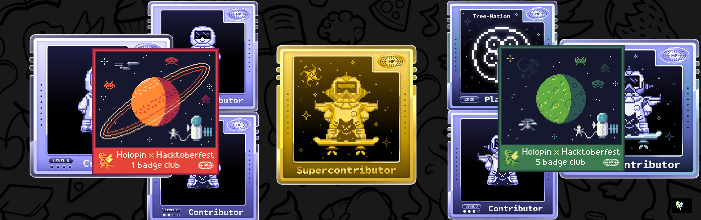 An image of @soumyacodr's Holopin badges, which is a link to view their full Holopin profile