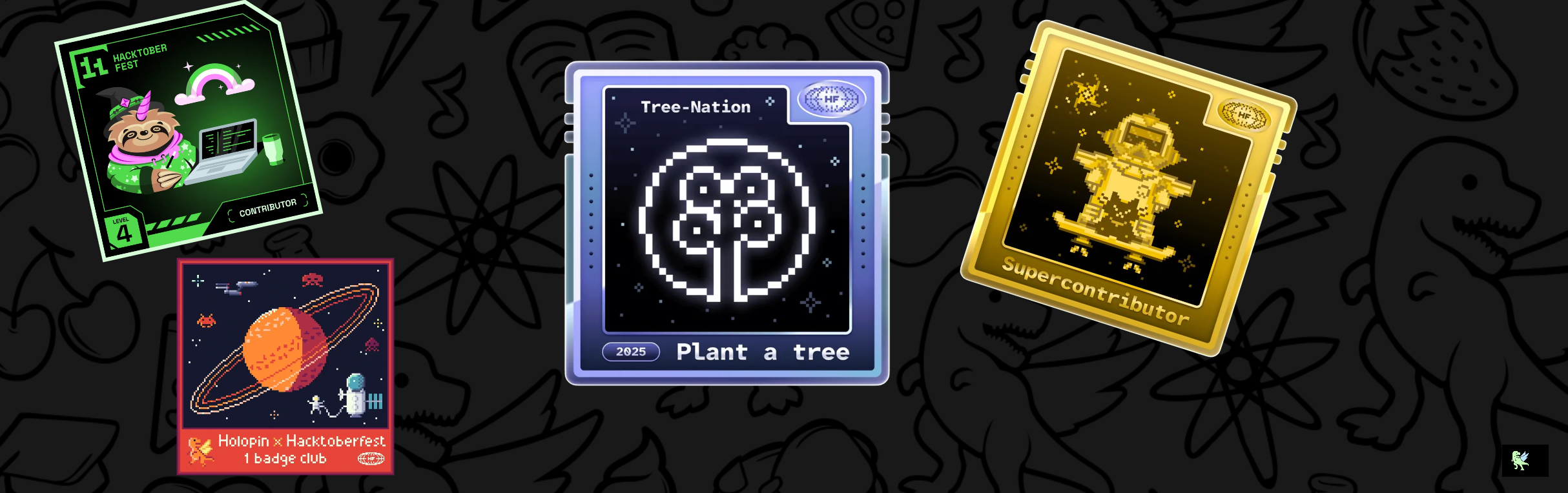 An image of @t0biii's Holopin badges, which is a link to view their full Holopin profile