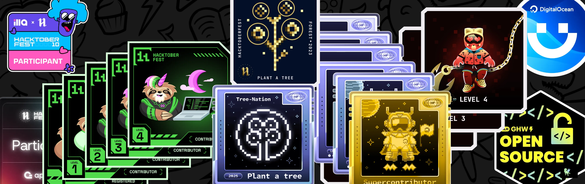 An image of @tashuuuu's Holopin badges, which is a link to view their full Holopin profile